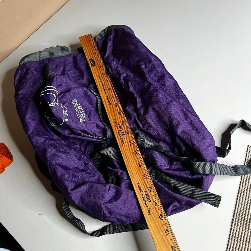 Regatta Great Outdoors 25L Packable Backpack Purple Honeycomb Ripstop Daypack